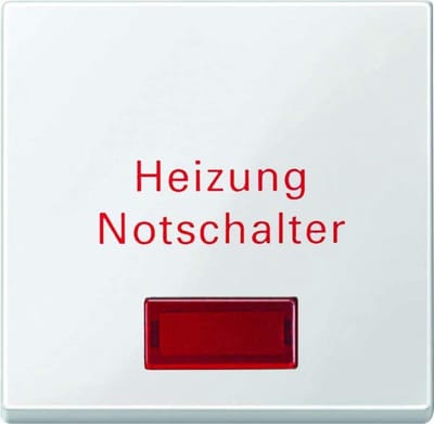 Noodschakelaar Wip - Drukknop Bediening - Industriële Controle - Met Controlevenster - 5.6 x 5.5 x 2.4 cm - Poolwit Glanzend