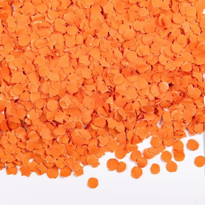 100 gram Confetti Oranje rond papier - Feest Party Feestje Verjaardag Decoratie