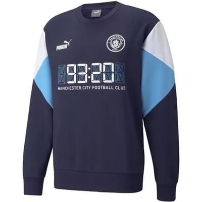 Puma Manchester City Football Club Lange Mouw Crew Hals Heren Truien 764522 03