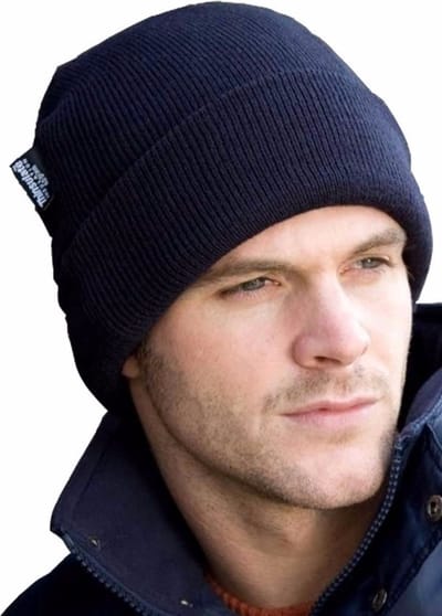Zachte winter skimuts donkerblauw