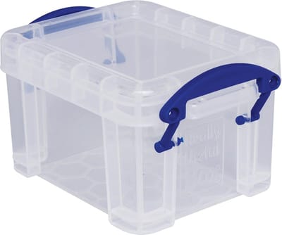 Really Useful Box 0,14 liter, transparant 150 stuks