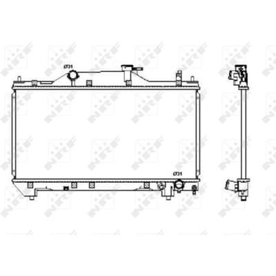 Radiator, motorkoeling NRF 53380