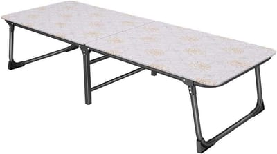 Camping Bed - Lounge Stoel - Buiten Ontspannen - Inclusief Kussens - 440 Lbs Draagvermogen - Grijs