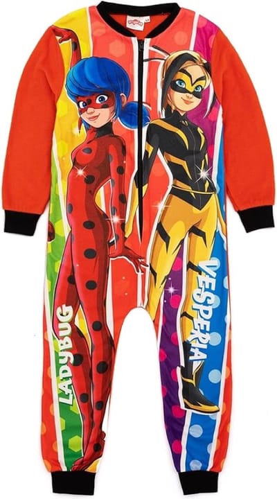 Miraculous Ladybug - Onesie - Fleece - Maat 98/104 - Pyjama