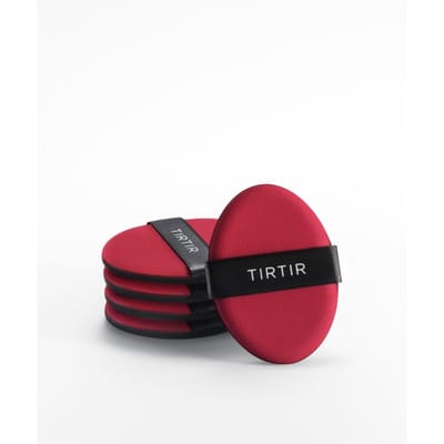 TIRTIR Soft Shell Cushion Rode Poederdons 5 Stuks Make-up Kussentje Dons Set Air Fit Zachte Blender 5 stuks