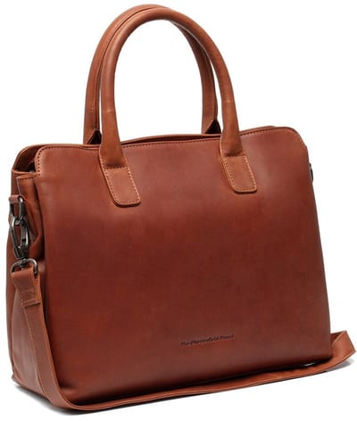 Chesterfield Valmonte Waxed Pull Up Schoudertas - Cognac