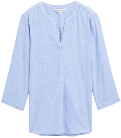 Tom Tailor - Katoenen blouse - Maat 34 - dreamy blue