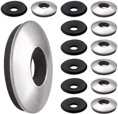 Roestvrijstalen EPDM afdichtringen met neopreen coating, M6.3 × 16 mm, 15 stuks, voor waterdichte bevestigingen en schroefbeveiliging