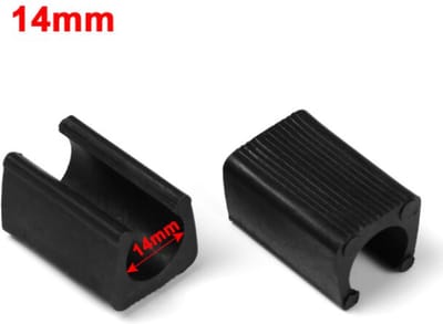 FSW-Products - 2 Stuks Stoelpootdoppen Ronde Buisframes - 14 mm dia - Viltjes - Vloerbeschermers Buisframe Stoelpoten - Meubelvilt - Plakvilt - Vilt - Vloerglijders