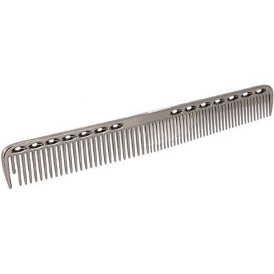 Professionele Haarkam Ruimte Aluminium Roestvrij Staal Antistatische Kam Schoonheidsgereedschap Zwart02 gray