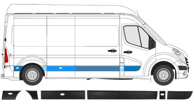 Sierlijsten set voor Opel Movano 2010-2021 / Rechts