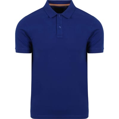 Suitable Cas Polo Royal Blauw - Polo shirt Heren met Korte mouw