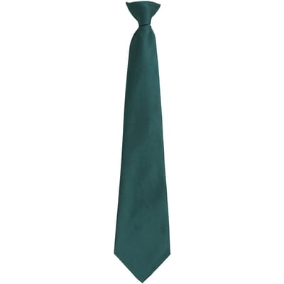 Premier Unisex volwassen kleuren modieuze effen Clip-On stropdas (Fles)