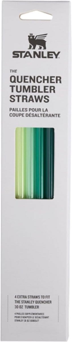 Stanley Quencher Rietjes Set 4 stuks (Groen) – Herbruikbare Rietjes voor Stanley Tumbler 30oz – BPA-vrij – Duurzame Vervangende Drinkrietjes