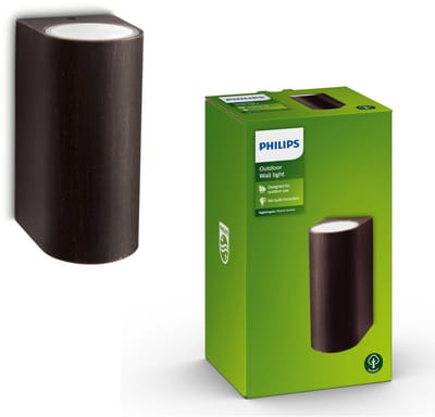 Philips Nightingale wall lantern rust 2x35w 230v