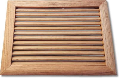 IVC air - Ventilatierooster | Rooster Massief Eikenhout | 25 X 20 Cm | Luchtdoorlaat 80 Cm²