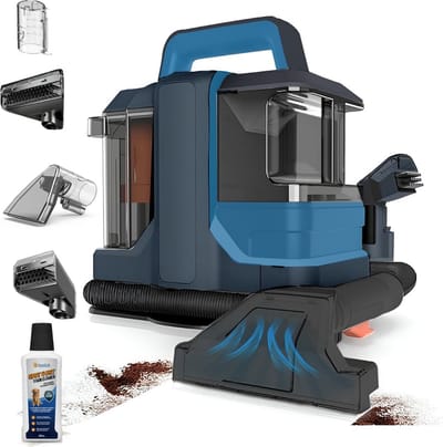 BOLLIT Tapijtreiniger 750W - Vlekkenreiniger - Waterstofzuiger - 4 Opzetstukken - Zetelreiniger - Bank reiniger - Meubelreiniger - Matrasreiniger - Reinigingsmachine - Textielreiniger