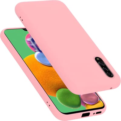 Cadorabo Hoesje geschikt voor Samsung Galaxy A90 5G in LIQUID ROZE - Beschermhoes gemaakt van flexibel TPU silicone Case Cover