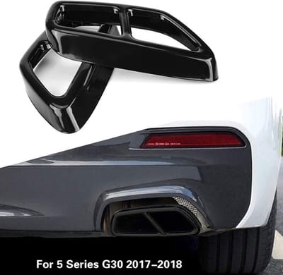 Uitlaatsierstuk BMW G30 G31 – Dubbele Uitlaat Trim Tip – Zwart – Geschikt voor BMW 5 Serie