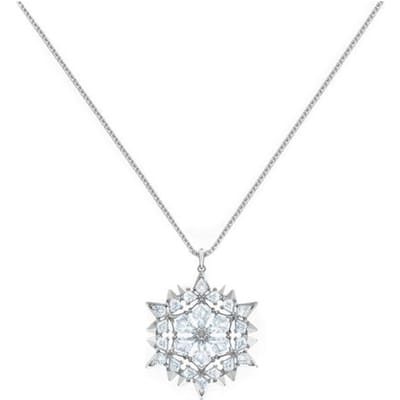 Swarovski Magic Romantische Sneeuwvlok Imitatie Kristal Ketting Damesketting Wit-Goud 5498960 Box (Random Color) white