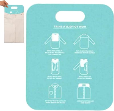 Kleding Vouwhulp - Opvouwbare Hulp - Kleding Snel Vouwen - Glad Oppervlak - 25 cm Breed - Lichtblauw