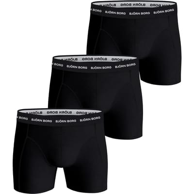 Björn Borg boxershorts Essential (3-pack) - heren boxers normale lengte - zwart