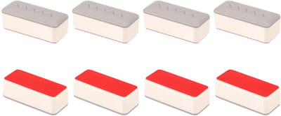 Dailygoods- Bidet Bumper Set van 8 - Rubber Vervangpads - 20 mm Dikte - Schokabsorbers - Geschikt voor Toiletten - ABS/TPR Materiaal - Toilet Seat Pads