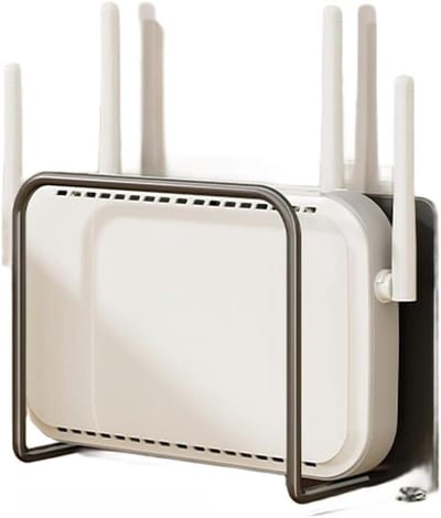 Router Organizer Wandhouder - Modem Plank - Ruimte Besparen - Installatie Zonder Boren - 15 x 10 x 5 cm