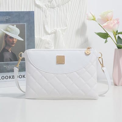 Nieuwe Dames Tas Schoudertas Dames Modieuze Veelzijdige Geborduurde Crossbody Tas white