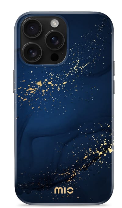 Mio by Mobilize Hoesje geschikt voor Apple iPhone 16 Pro MagSafe Telefoonhoesje Hardcase | Mio by Mobilize Backcover | Geschikt voor MagSafe | Geschikt voor Draadloos Opladen met Magnetische Ring | Geschikt voor MagSafe Case - Midnight Sparkle |