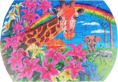 The Wild Puzzle houten puzzel - dierenpuzzel A Beautiful Shelter 83 stukjes.
