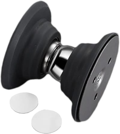 Magnetische Deurstopper - Deurvanger Deurhouder - Deur Open Houden - Zonder Boren - 5.3 x 4.7 cm - Zwart