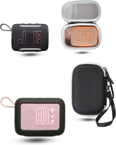 Beschermhoes Luidspreker - Draagbare Case - Overal Muziek - Schokbestendig Siliconen - 10 x 10 x 10 mm - Zwart