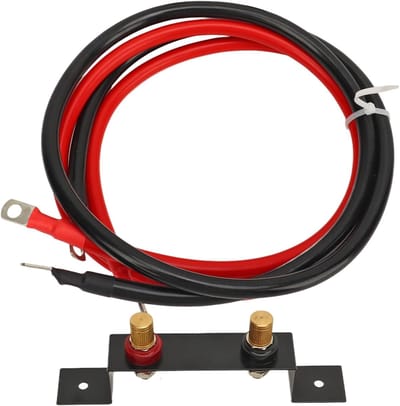 Batterij Jump Post - Externe Accu Terminal - Voertuig Opladen - Waterdicht Stofdicht - 6awg Kabel - Zwart