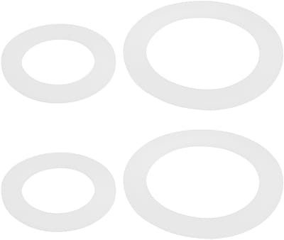 Dailygoods- Spoelklep Siliconen Afdichting - 2 Sets - Groot 66x46,5x2mm - Klein 47x30x2mm - Compatibel met Grohe Adagio - Efficiënt Spoelen - Toiletafdichting