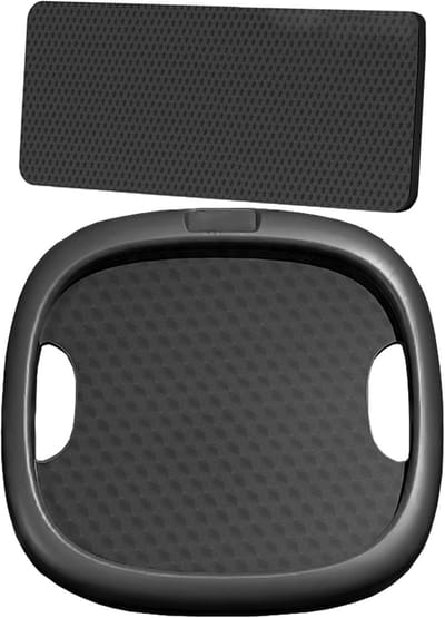 Buikspierwiel - Ab roller Fitnesswiel - Core training - 360 graden draaibaar - ca. 28 x 8.5 cm - Zwart