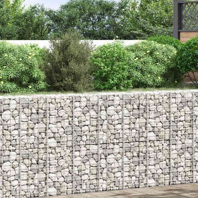 vidaXL - Schanskorf - plantenbakken - 3 - st - verhoogd - 30x30x100 - cm - ijzer