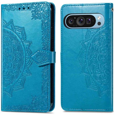 imoshion Hoesje - Geschikt voor Google Pixel 10 / 10 Pro - Mandala Bookcase - Turquoise