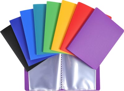 Exacompta 20x Showalbum Pocket - PP ondoorschijnend cristal - 20 tassen - 40 zichten - 11x15 cm - Geassorteerd - 88209E
