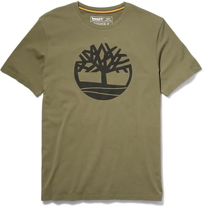 Timberland T-shirt - Mannen - olijfgroen/zwart