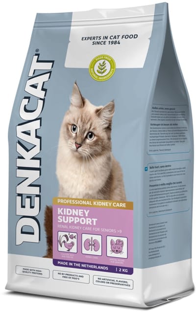 Denkacat Kidney Support Kattenvoer - 8 x 1,25 kg - Voordeelverpakking