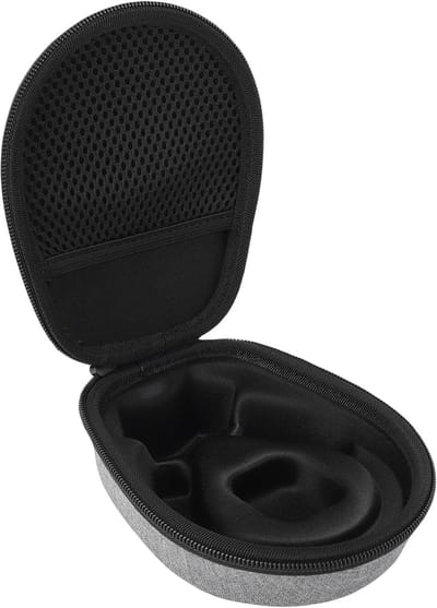 Hoofdtelefoon Case - Opbergtas - Reizen - Schokbestendig - 17x14x6 cm - Grijs