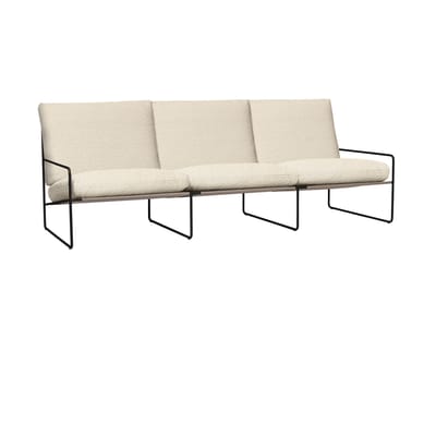 Ferm Living Desert Pure Bouclé 3-zitsbank - zwart