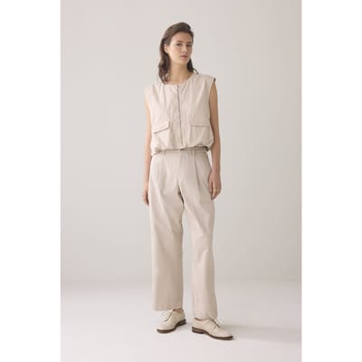 Summum Woman Cocoon Chino Pant Lt Wt Aurora Twill Pebble Beige Maat: 38 | Pantalons Outlet | Dames | Beige