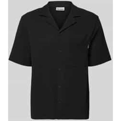 boxy fit vrijetijdsoverhemd in plissélook