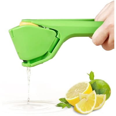 Handheld Citroenpers Knijper Gemakkelijk Te Gebruiken Platte Citroenpers met Hefboomwerking Knijper en Ingebouwde Zeef voor Sinaasappel Limoen Kiwi