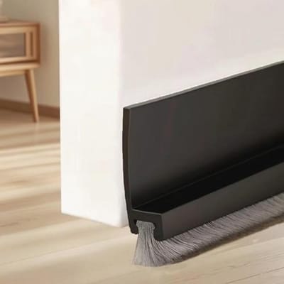 Tochtstopper voor Deuren - Zwart - 100 cm - Borstelafdichting - Vochtbestendige Deur