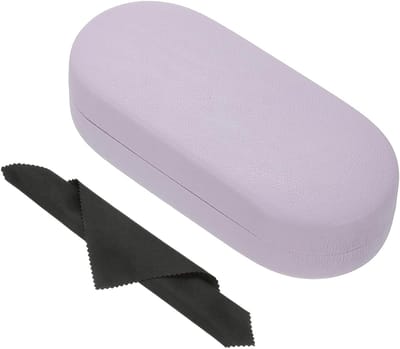 Hard Shell Bril Etui van PU Leer, Grote Beschermende Zonnebril Organizer voor Dames en Heren met Litchi Structuur