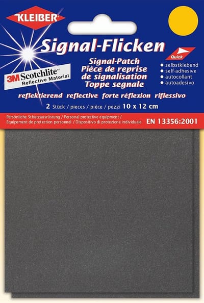 KLEIBER veiligheidsreflector, 100 x 120 mm, zilver