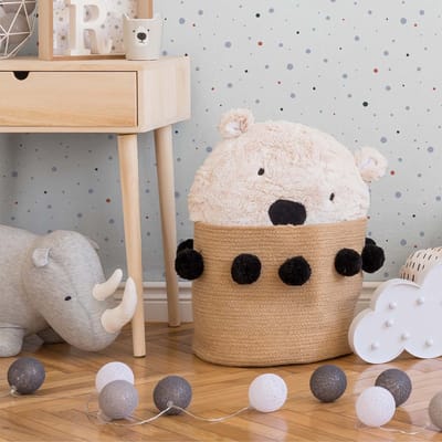 STIPPEN BEHANG | Kinderkamer - grijs wit rood - A.S. Création Little Love